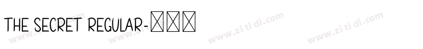 the secret regular字体转换